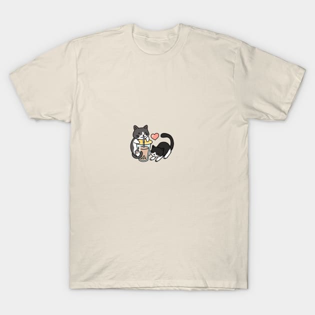 Boba Cats T-Shirt by KatiaMart